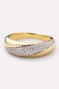 Ana Luisa Kira Dome Gold Band Ring