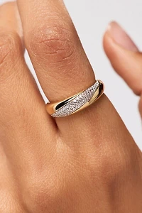 Ana Luisa Kira Dome Gold Band Ring