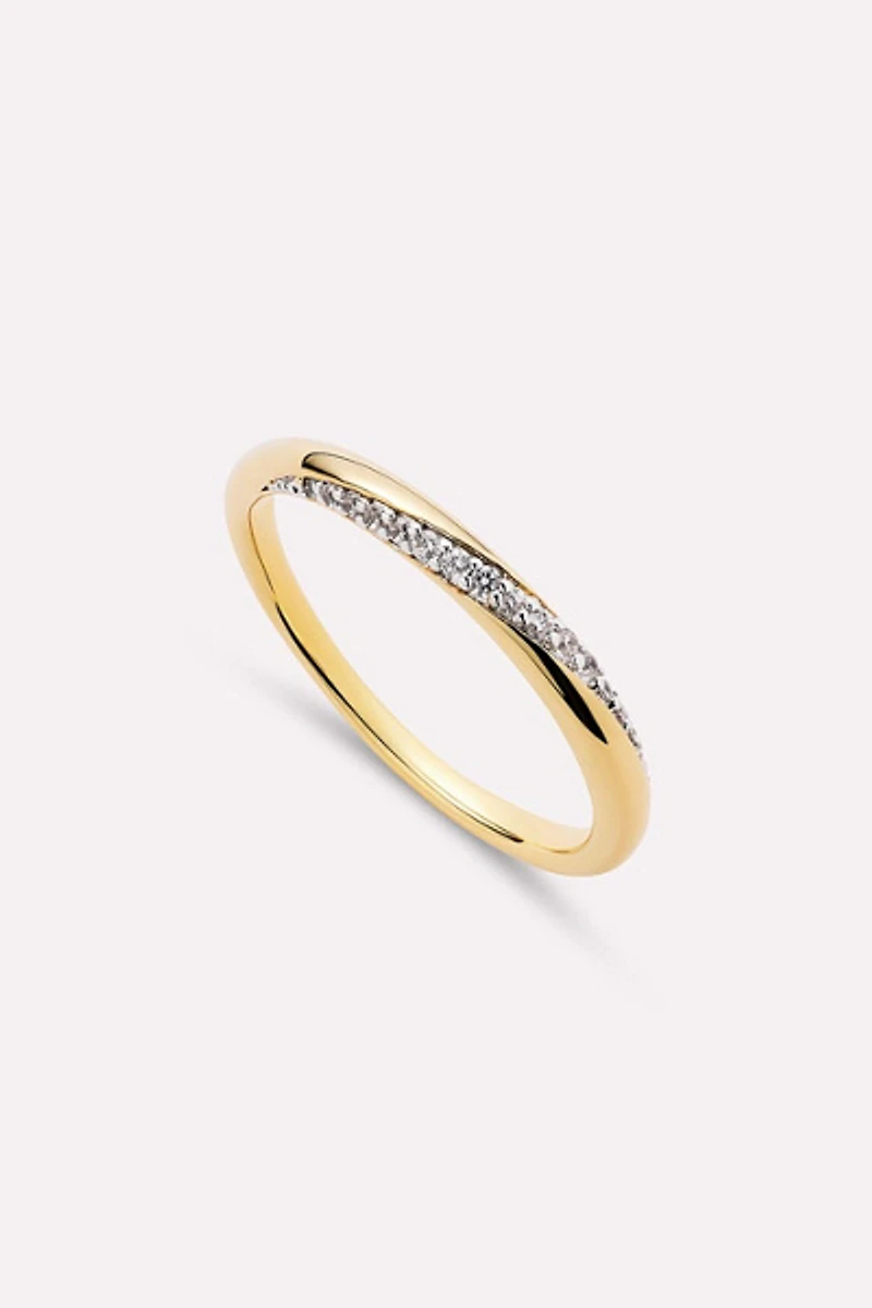 Ana Luisa Kira Slim Gold Band Ring