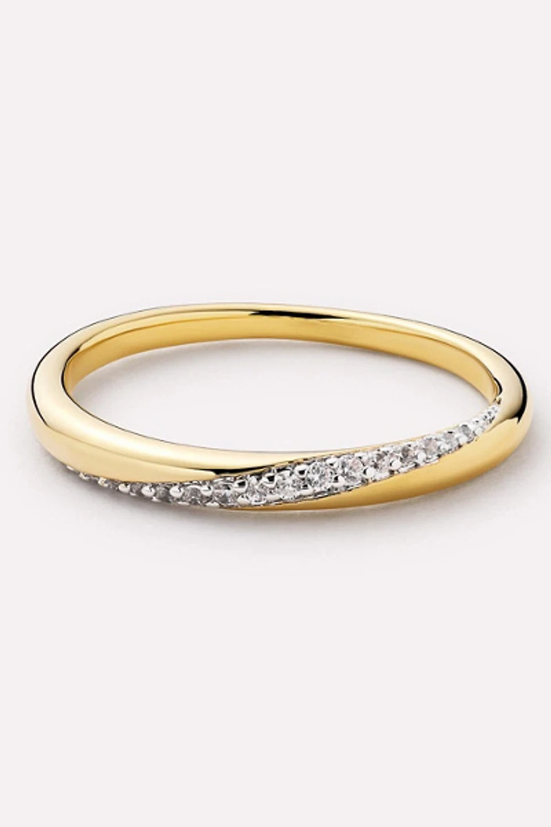 Ana Luisa Kira Slim Gold Band Ring