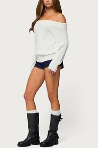 Edikted Noemi Off Shoulder Sweater