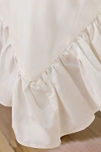 Elaine Ruffle Cotton Percale Duvet Cover