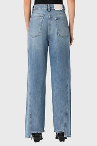 AllSaints Frankie Studded High-Rise Wide Leg Jean