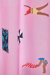 Lay Down Beach Day Shower Curtain