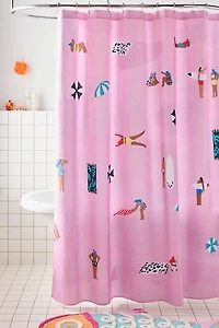 Lay Down Beach Day Shower Curtain