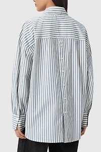AllSaints Adrianne Relaxed Striped Shirt