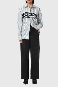 AllSaints Adrianne Relaxed Striped Shirt