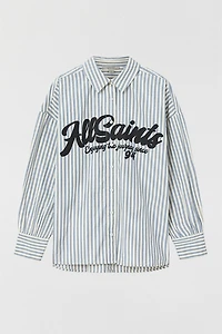 AllSaints Adrianne Relaxed Striped Shirt