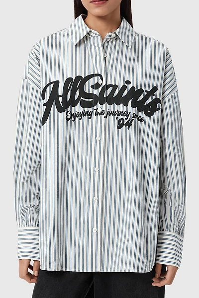 AllSaints Adrianne Relaxed Striped Shirt