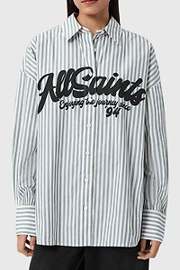 AllSaints Adrianne Relaxed Striped Shirt