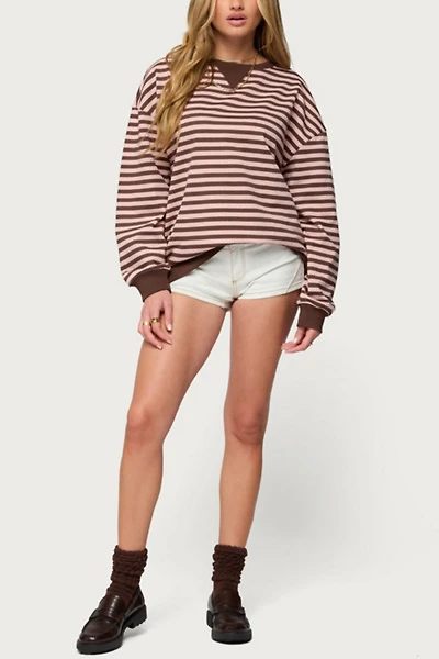 Edikted Onda Striped Sweatshirt