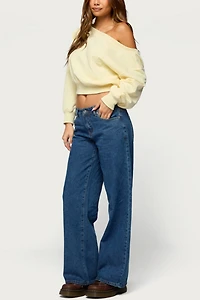 Edikted Christy Off Shoulder Sweatshirt