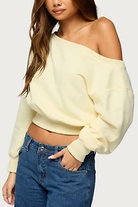 Edikted Christy Off Shoulder Sweatshirt