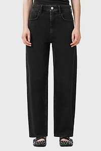 AllSaints Sadie High-Rise Barrel Leg Jean