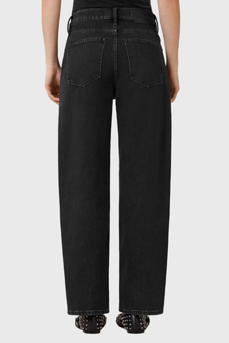 AllSaints Sadie High-Rise Barrel Leg Jean