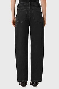 AllSaints Sadie High-Rise Barrel Leg Jean