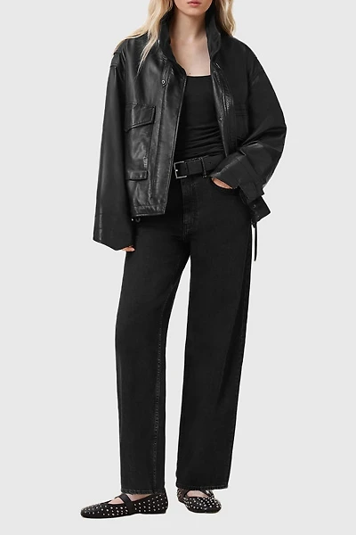 AllSaints Sadie High-Rise Barrel Leg Jean