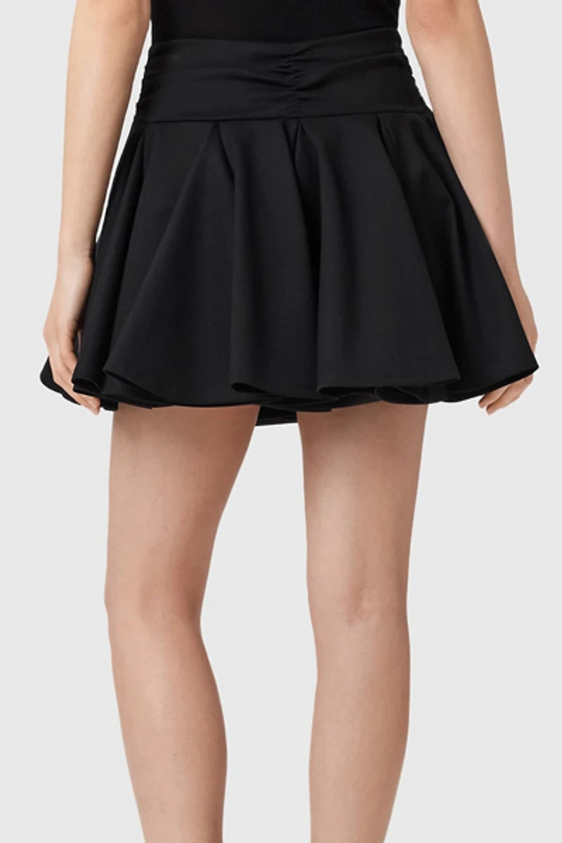AllSaints Tulip Ponte Godet Mini Skirt