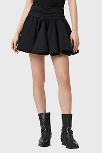 AllSaints Tulip Ponte Godet Mini Skirt
