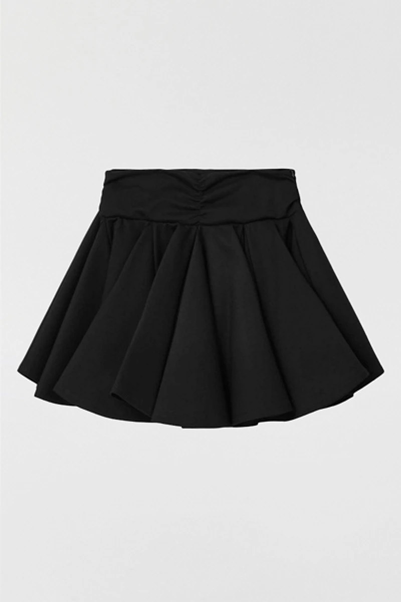 AllSaints Tulip Ponte Godet Mini Skirt