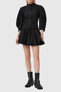 AllSaints Tulip Ponte Godet Mini Skirt