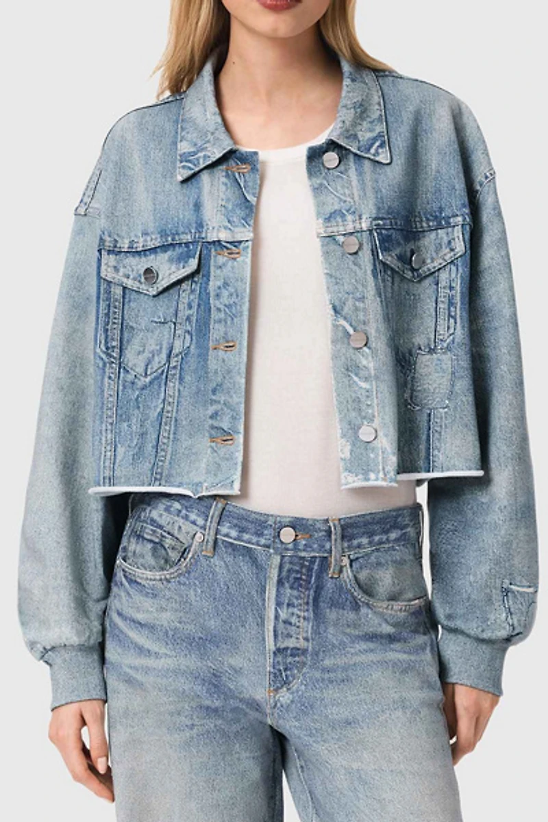 AllSaints Anders French Terry Illusion Shacket