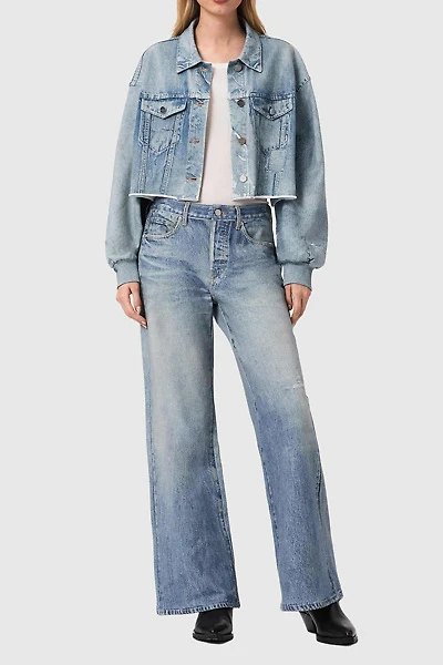 AllSaints Anders French Terry Illusion Shacket