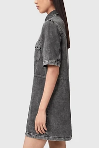 AllSaints Rock Denim Mini Dress