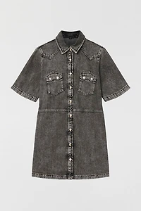 AllSaints Rock Denim Mini Dress