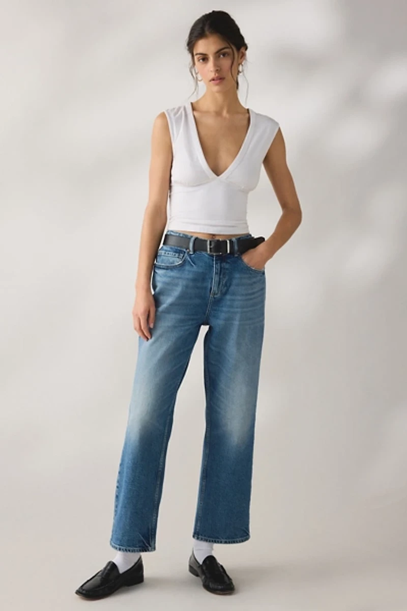 AllSaints Ida High-Rise Straight Leg Jeans
