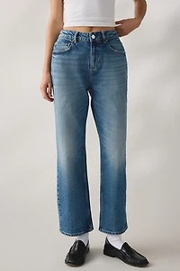 AllSaints Ida High-Rise Straight Leg Jeans