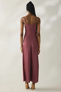 AllSaints Bryony Satin Slip Maxi Dress