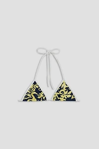 Roxy X Miaou Kauai Navy + Lemonade Triangle Bikini Top
