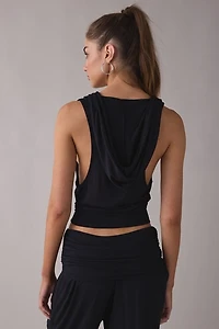 Out From Under Stormy Hooded Henley Muscle Tank Top