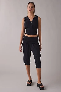 Out From Under Stormy Foldover Culotte Pants