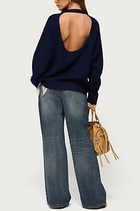 Edikted Ximenia Cutout Back Sweater