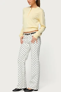 Edikted Yolana Henley Light Knit Sweater