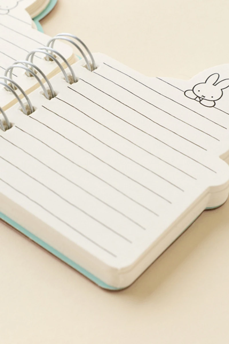 Miffy Figure Die-Cut Pocket-Sized Notebook