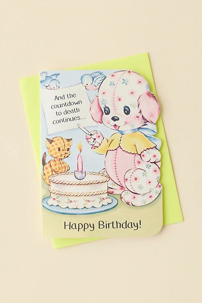 Bad Betty Greeting Co. And The Countdown To Death Continues Birthday Card