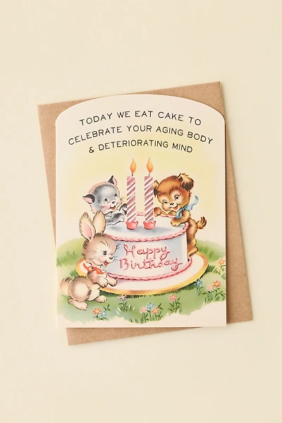 Bad Betty Greeting Co. Today We Eat Cake Birthday Card