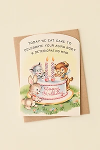 Bad Betty Greeting Co. Today We Eat Cake Birthday Card