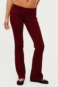 Edikted Ivanne Foldover Flared Pants