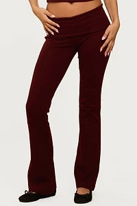 Edikted Ivanne Foldover Flared Pants