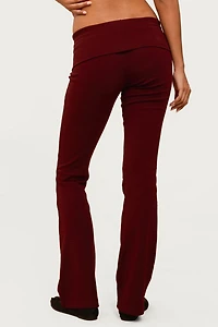 Edikted Ivanne Foldover Flared Pants