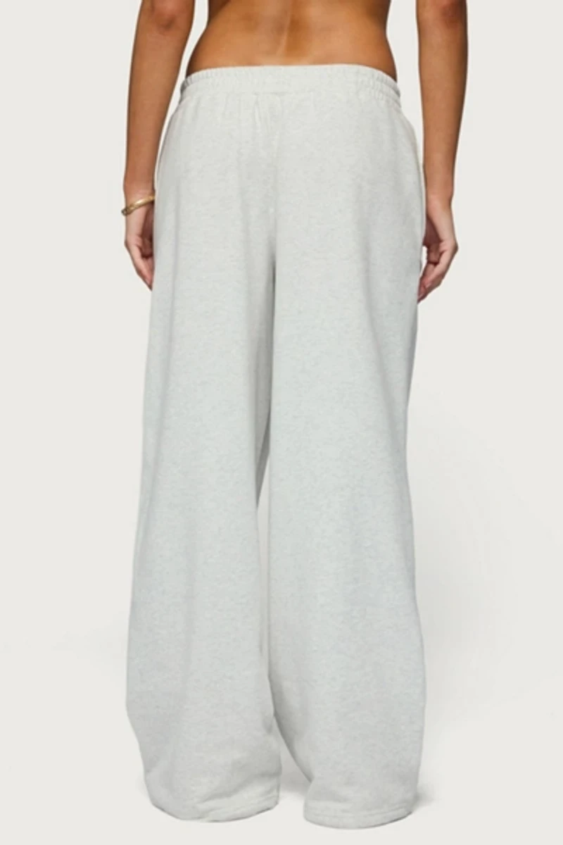 Edikted Jacie Wide Leg Sweatpants