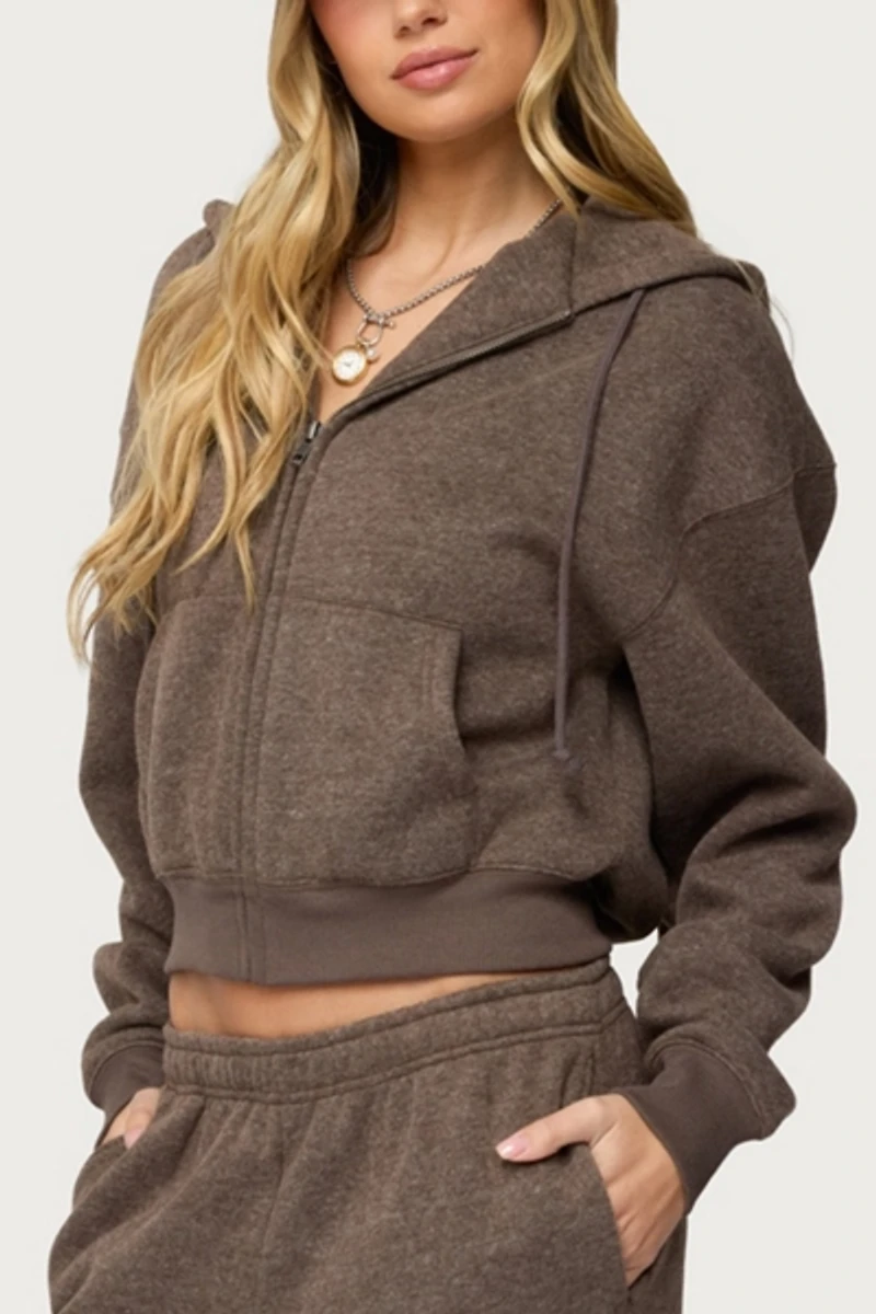 Edikted Laulie Zip Up Hoodie