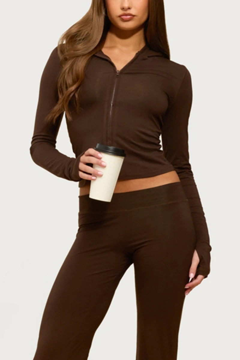 Edikted Callan Zip Up Hoodie