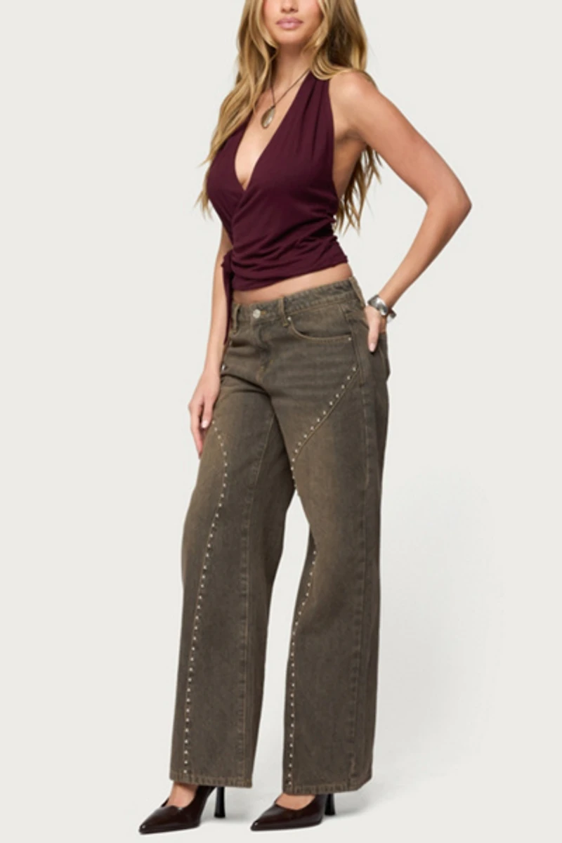 Edikted Addana Wrapped Halter Top