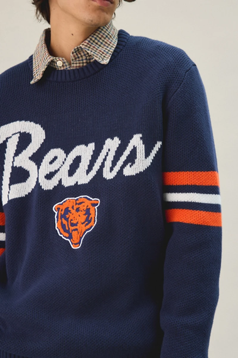 Mitchell & Ness NFL Team Logo Head Coach Crew Neck Sweater