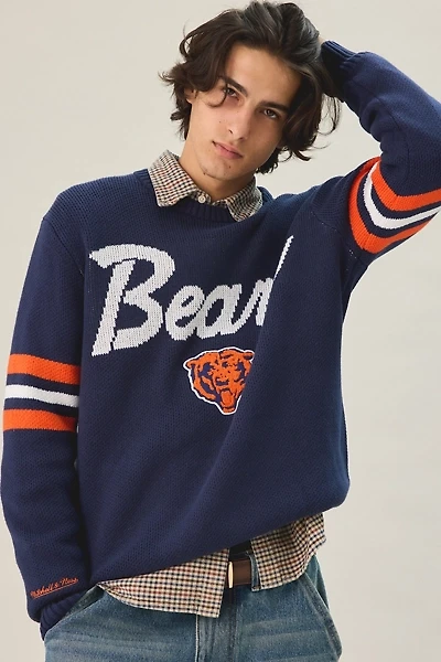 Mitchell & Ness NFL Team Logo Head Coach Crew Neck Sweater